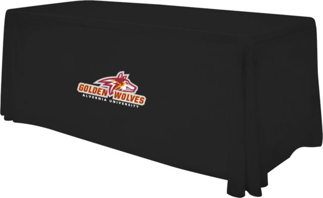 Alvernia 6 foot Table Throw Primary Mark with University - ONLINE ONLY
