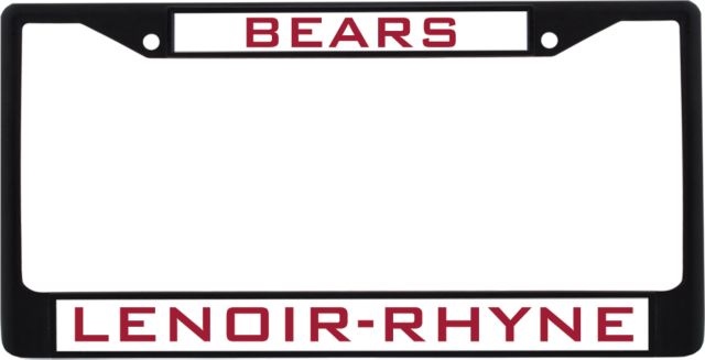 Lenoir Rhyne Metal License Plate Frame in Bears - ONLINE ONLY