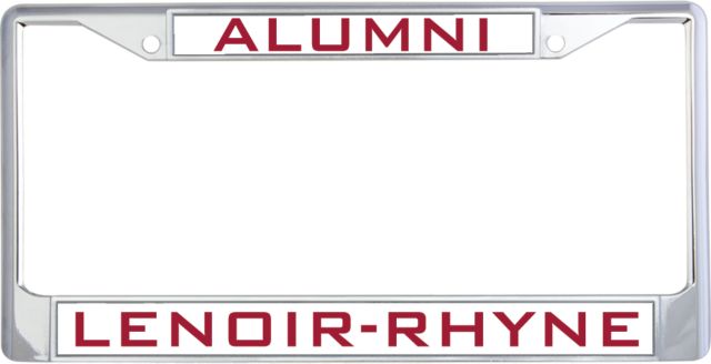 Lenoir Rhyne Alumni Metal License Plate Frame in Alumni - ONLINE ONLY