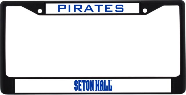 Seton Hall Metal License Plate Frame in Seton Hall Wordmark - ONLINE ONLY