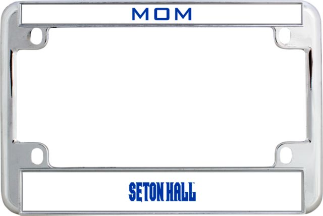 Seton Hall Metal Motorcycle License Plate Frame in Seton Hall Wordmark - ONLINE ONLY