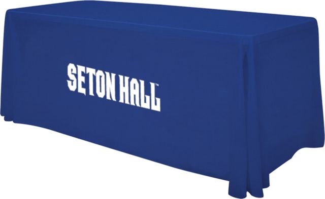 Seton Hall 6 foot Table Throw Seton Hall Wordmark - ONLINE ONLY