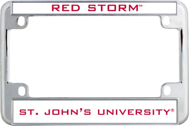 St. Johns Metal Motorcycle License Plate Frame in Storm - ONLINE ONLY