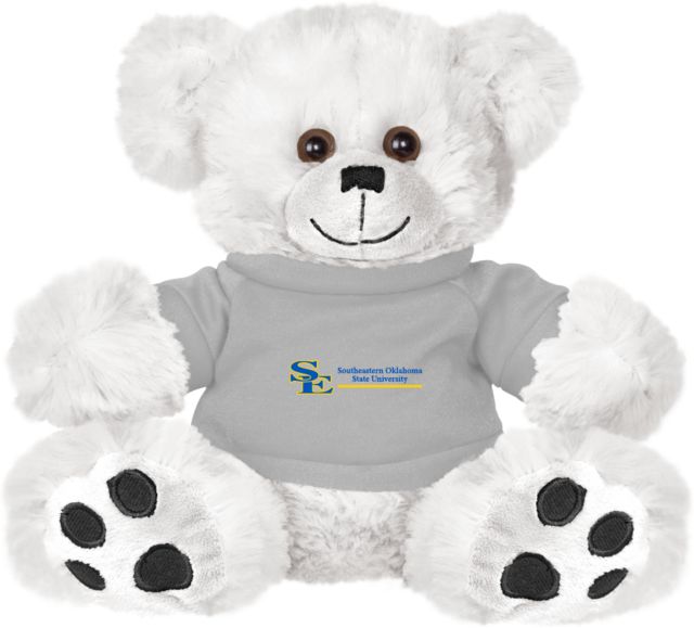 Southeastern Oklahoma State Plush Big Paw 8 1/2 inch Bear w/Shirt Southeastern Oklahoma State University Flat - ONLINE ONLY