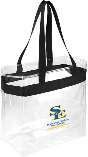 Southeastern Oklahoma State Game Day Clear Stadium Tote Southeastern Oklahoma State University Stacked - ONLINE ONLY