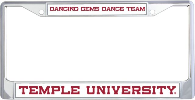 Temple Metal License Plate Frame in Temple University - ONLINE ONLY