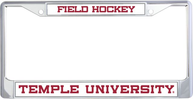 Temple Metal License Plate Frame in Temple University - ONLINE ONLY