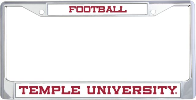 Temple Metal License Plate Frame in Temple University - ONLINE ONLY