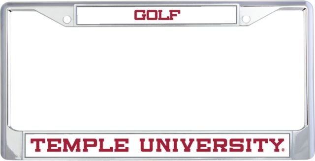 Temple Metal License Plate Frame in Temple University - ONLINE ONLY