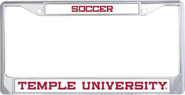 Temple Metal License Plate Frame in Temple University - ONLINE ONLY