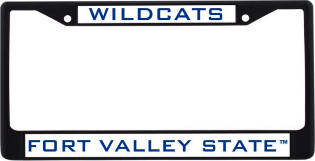 Fort Valley State Metal License Plate Frame in Wildcats - ONLINE ONLY