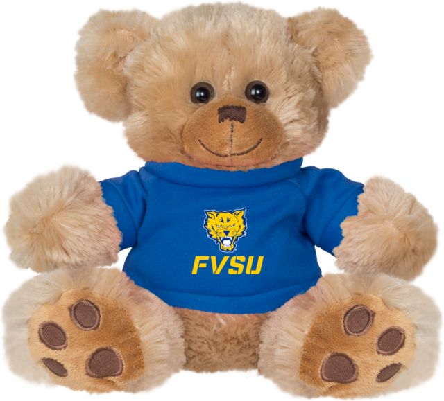 Fort Valley State Plush Big Paw 8 1/2 inch Bear w/Shirt Primary Mark - ONLINE ONLY