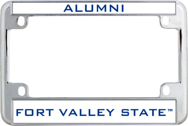 Fort Valley State Metal Motorcycle License Plate Frame in Alumni - ONLINE ONLY