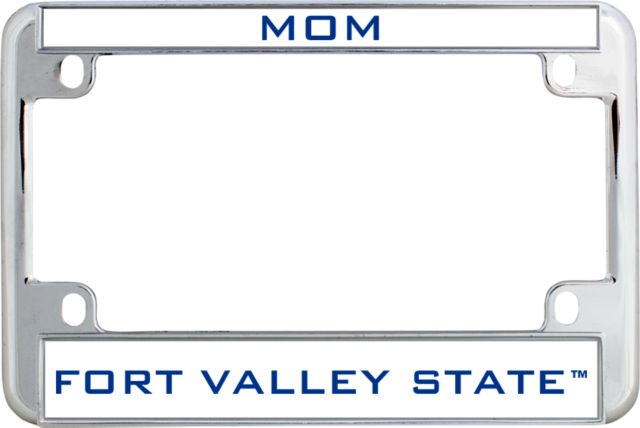 Fort Valley State Metal Motorcycle License Plate Frame in Mom - ONLINE ONLY