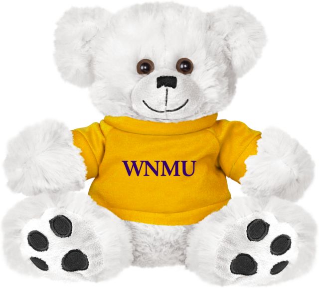Western New Mexico Plush Big Paw 8 1/2 inch Bear w/ Shirt WNMU - ONLINE ONLY