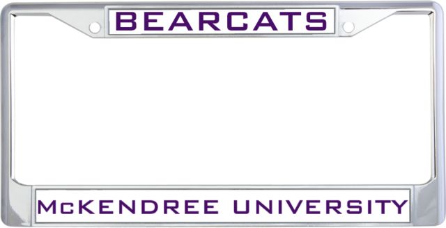 McKendree Metal License Plate Frame in Bearcats - ONLINE ONLY