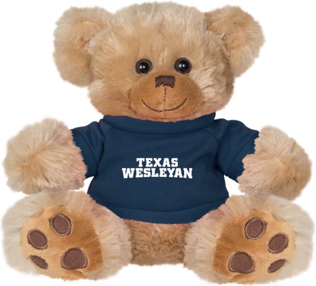 Texas Wesleyan Plush Big Paw 8 1/2 inch Bear w/ Shirt Texas Wesleyan - ONLINE ONLY