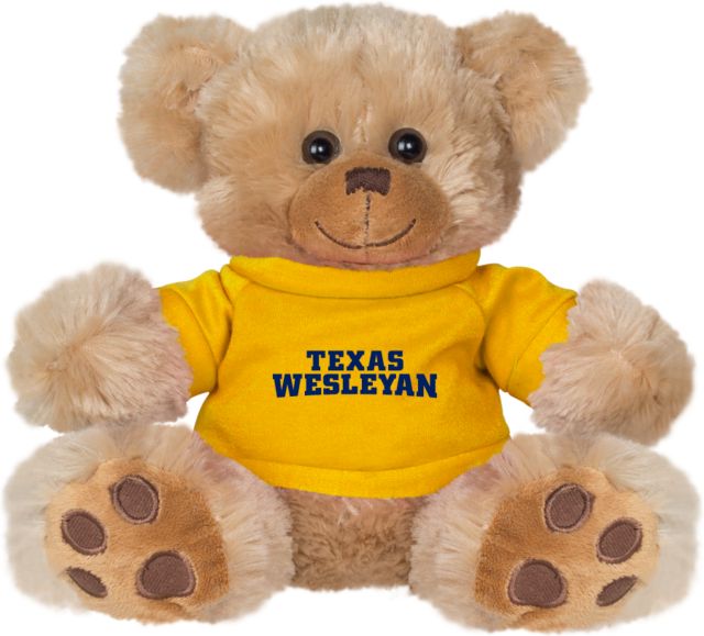 Texas Wesleyan Plush Big Paw 8 1/2 inch Bear w/ Shirt Texas Wesleyan - ONLINE ONLY