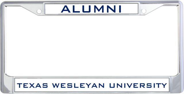 Texas Wesleyan Alumni Metal License Plate Frame in Alumni - ONLINE ONLY