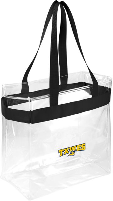 Texas Wesleyan Game Day Clear Stadium Tote Secondary Mark - ONLINE ONLY