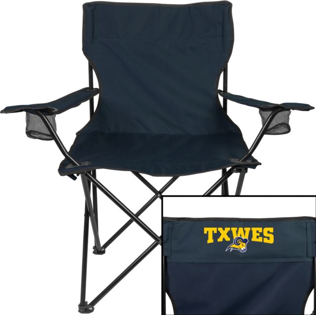 Texas Wesleyan Deluxe Captains Chair  Secondary Mark - ONLINE ONLY