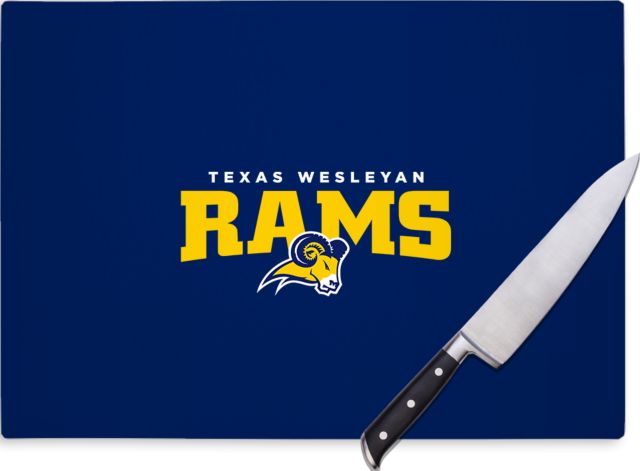 Texas Wesleyan Cutting Board Primary Mark - ONLINE ONLY