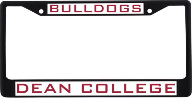 Dean College Metal License Plate Frame in Bulldogs - ONLINE ONLY
