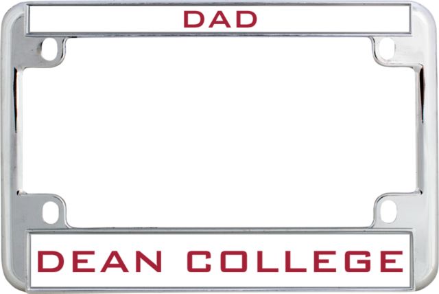 Dean College Metal Motorcycle License Plate Frame in Dad - ONLINE ONLY
