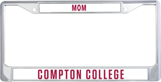 Compton Mom Metal License Plate Frame in Compton College Flat - ONLINE ONLY