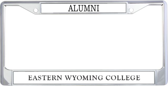 Eastern Wyoming Alumni Metal License Plate Frame in Eastern Wyoming College Lancers Primary Mark - ONLINE ONLY