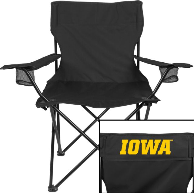 Iowa Deluxe Captains Chair Iowa Italic Wordmark - ONLINE ONLY