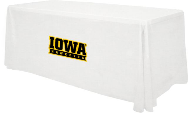 Iowa 6 foot Table Throw Table Throw Logo - ONLINE ONLY