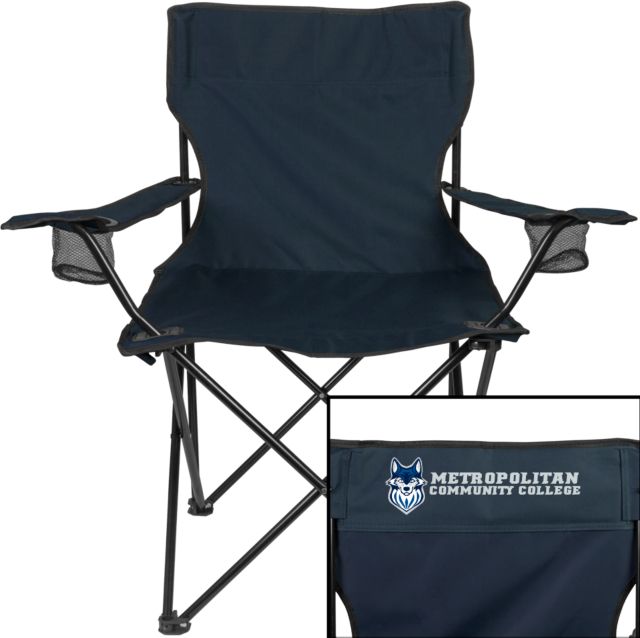 Metropolitan River  Deluxe Captains Chair Metropolitan Community College  Athletic Wordmark - ONLINE ONLY