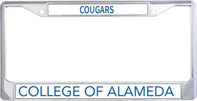 Alameda Metal License Plate Frame in College of Alameda Flat - ONLINE ONLY