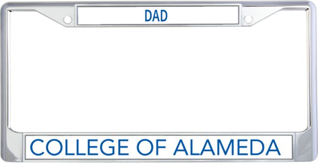 Alameda Dad Metal License Plate Frame in College of Alameda Flat - ONLINE ONLY