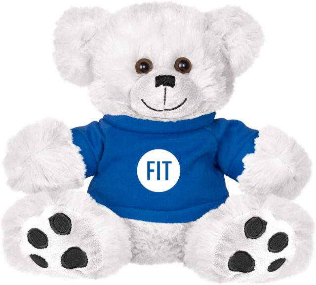 Fashion Institute Plush Big Paw 8 1/2 inch Bear w/Royal Shirt FIT - Circle Emblem - ONLINE ONLY
