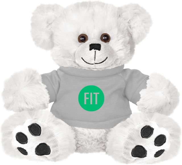 Fashion Institute Plush Big Paw 8 1/2 inch Bear w/Grey Shirt FIT - Circle Emblem - ONLINE ONLY
