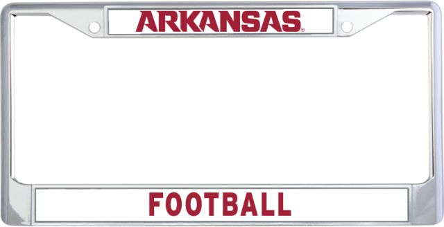 Arkansas Football Metal License Plate Frame