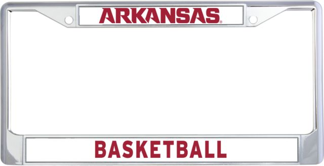 Arkansas Basketball Metal License Plate Frame