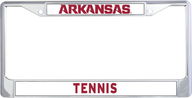 Arkansas Tennis Metal License Plate Frame