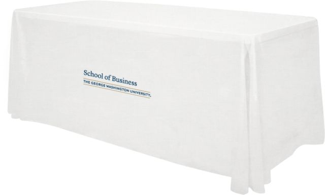 George Washington 6 foot Table Throw School of Business - ONLINE ONLY