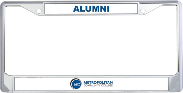 Metropolitan Penn Valley Alumni Metal License Plate Frame in Metropolitan Community College - ONLINE ONLY