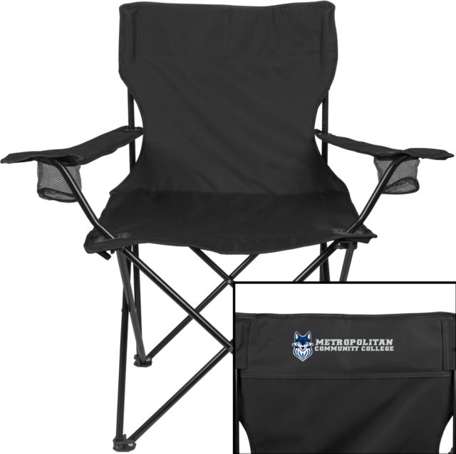 Metropolitan Penn Valley Deluxe Captains Chair Metropolitan Community College  Athletic Wordmark - ONLINE ONLY