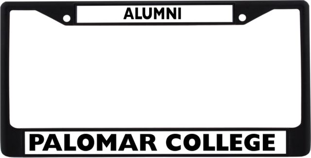 Palomar Metal License Plate Frame in Palomar College Flat - ONLINE ONLY