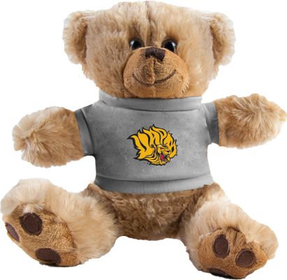 Arkansas Pine Bluff Plush Big Paw 8 1/2 inch Bear w/Grey Shirt Golden Lion Head - ONLINE ONLY