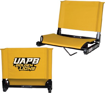 Arkansas Pine Bluff Stadium Chair UAPB Golden Lions Stacked - ONLINE ONLY