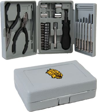 Arkansas Pine Bluff Compact 26 Piece Deluxe Tool Kit Golden Lion Head - ONLINE ONLY