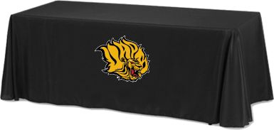Arkansas Pine Bluff 6 foot Table Throw Golden Lion Head - ONLINE ONLY