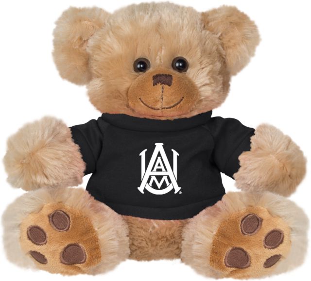 Alabama AandM Plush Big Paw 8 1/2 inch Bear w/Shirt Primary Mark - ONLINE ONLY
