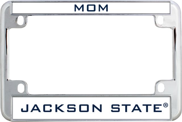 Jackson State Metal Motorcycle License Plate Frame in Mom - ONLINE ONLY